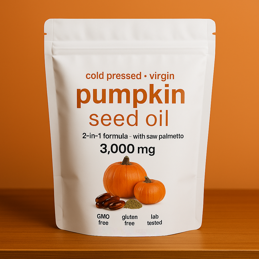 Pumpkin Seed Oil with Saw Palmetto – Cold-Pressed 2-in-1 Complex